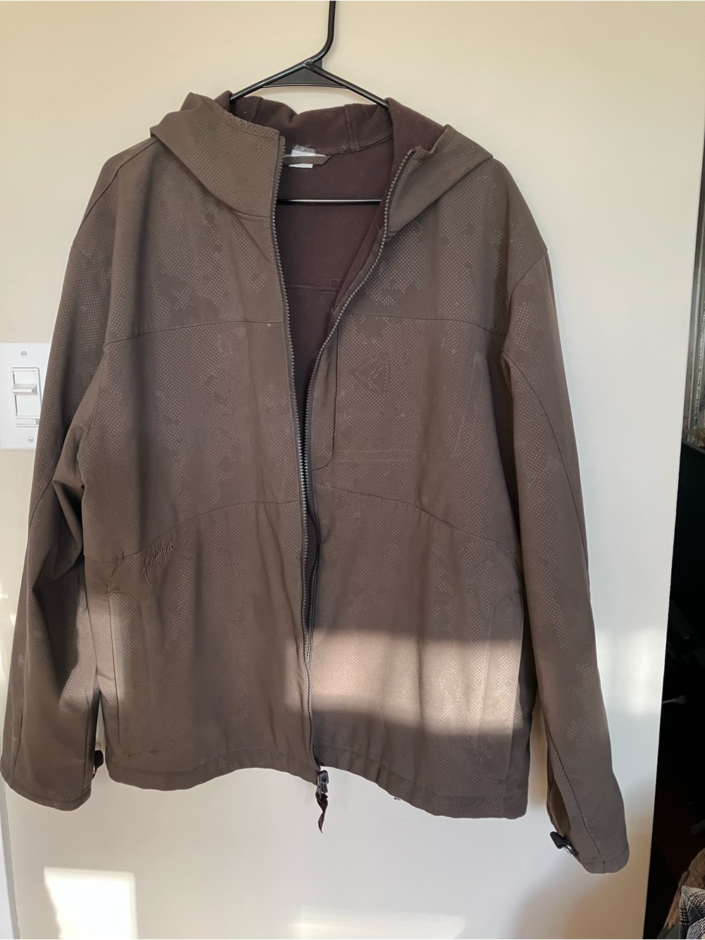 Lightweight Hooded Shirt Jacket in Brown gorpcore streetwear grunge